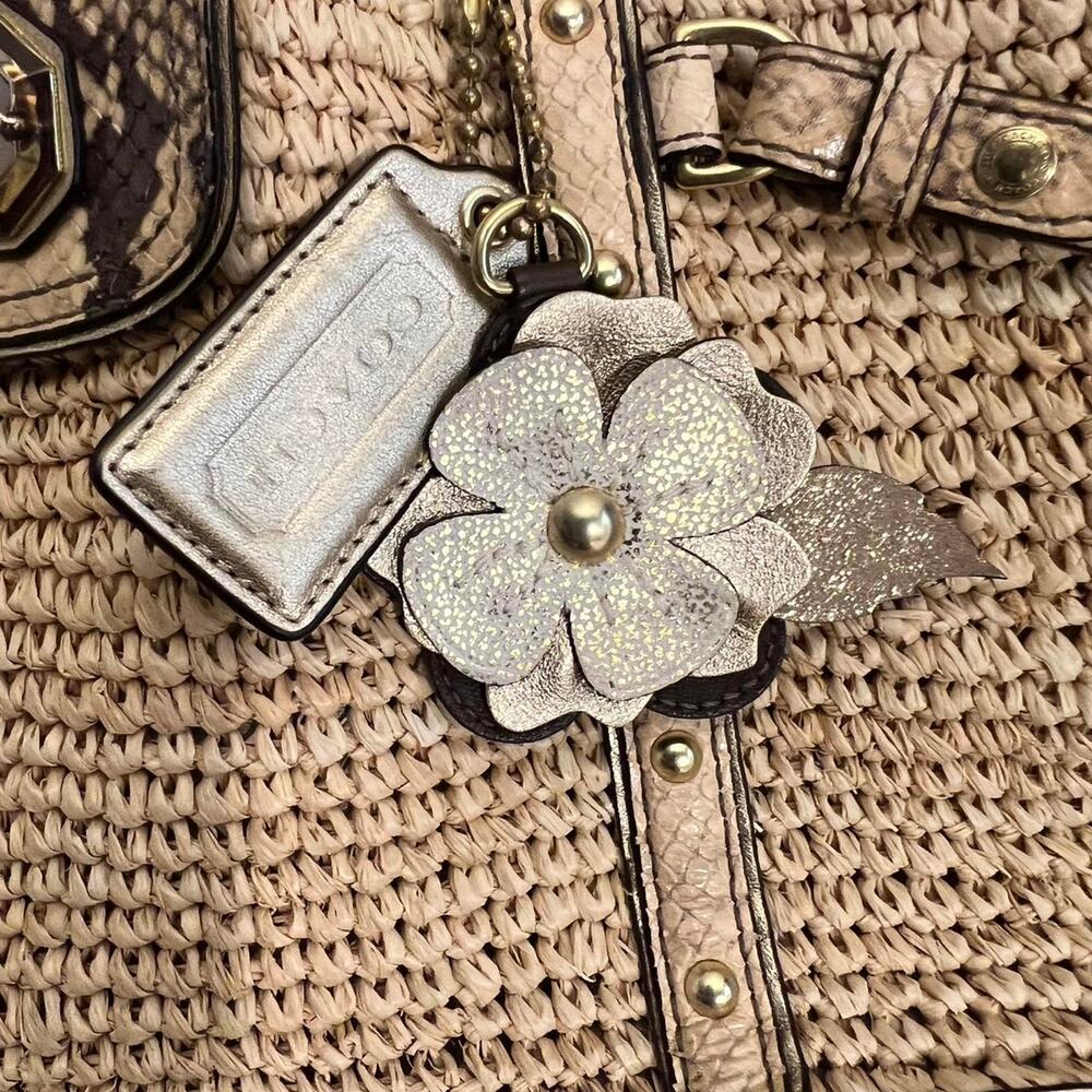 Coach natalie weekender straw python - Picture 2 of 5